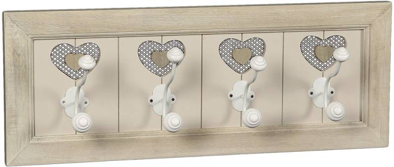Ambiente Haus Garderobenhaken »Country Garderobe 4er Haken 58cm«, (1 St.) von Ambiente Haus