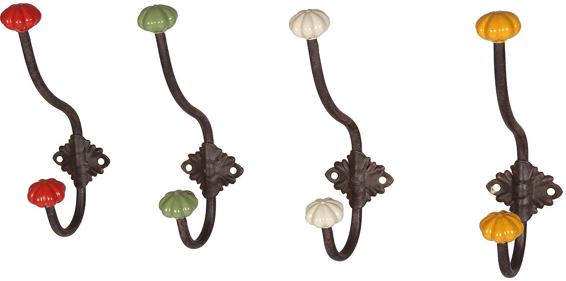 Ambiente Haus Garderobenhaken »Haken mit Keramik - weiss 23cm«, (1 St.) Ambiente Haus Garderobenhaken »Haken mit Keramik - weiss 23cm«, (1 St.) von Ambiente Haus