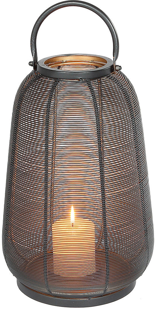 Ambiente Haus Kerzenlaterne »Windlicht aus Metall, Schwarz (H) 46 cm«, (1 St.) von Ambiente Haus