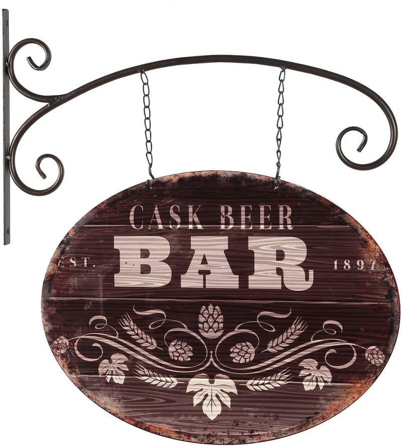 Ambiente Haus Metallbild »Pub Schild 48cm«, (1 St.) von Ambiente Haus