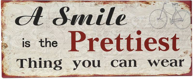 Ambiente Haus Metallbild »Smile Bild 50cm«, (1 St.) von Ambiente Haus