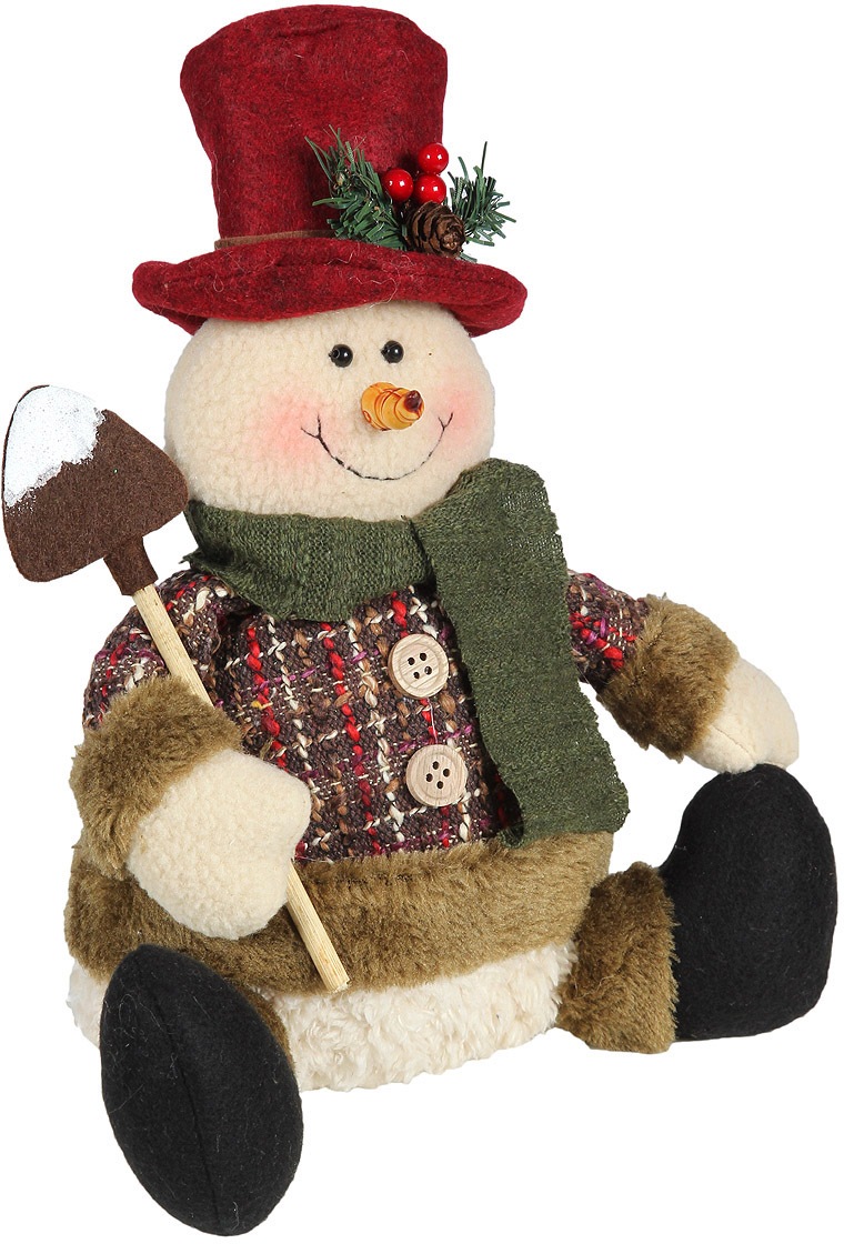 Ambiente Haus Schneemann »Schneeman - sitzend mit Schaufel, Weihnachtsdeko rot« Ambiente Haus Schneemann »Schneeman - sitzend mit Schaufel, Weihnachtsdeko rot« von Ambiente Haus