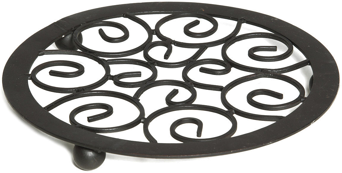 Ambiente Haus Teller »Untersetzer in Schwarz - 20 cm«, (1 St.) von Ambiente Haus