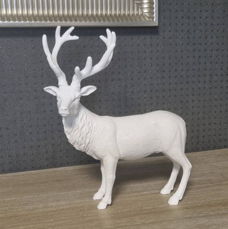 Ambiente Haus Tierfigur »Hirschfigur - stehend weiss (H) 30cm« von Ambiente Haus