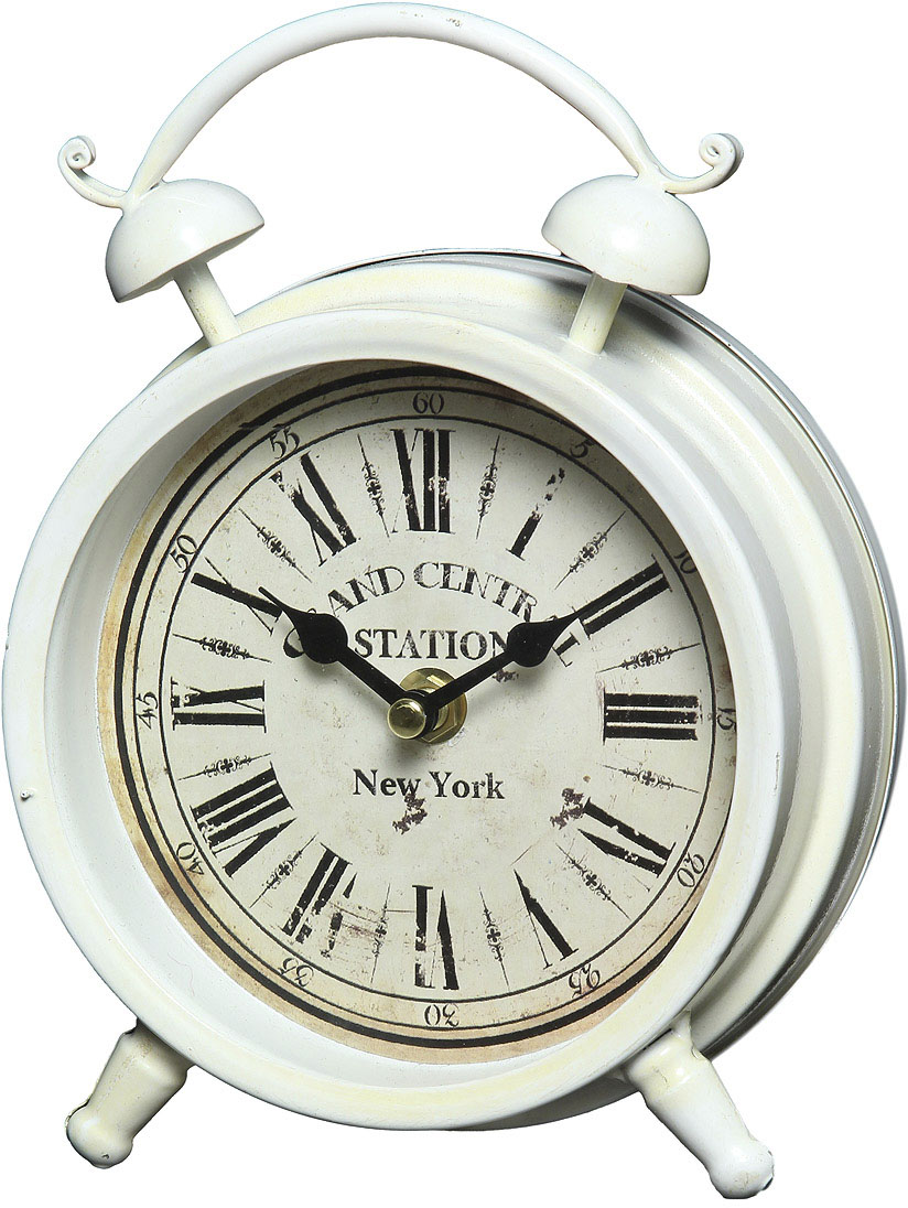 Ambiente Haus Tischuhr »Tischuhr aus Metall - weiss 16cm«, (1 St.) Ambiente Haus Tischuhr »Tischuhr aus Metall - weiss 16cm«, (1 St.) von Ambiente Haus