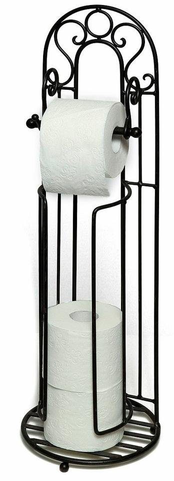 Ambiente Haus Toilettenpapierhalter »Antik«, schwarz von Ambiente Haus