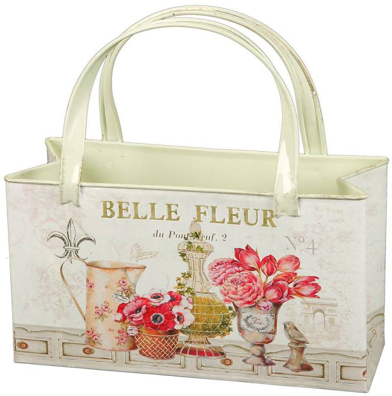 Ambiente Haus Übertopf »Fleur-Tasche aus Metall«, (1 St.) von Ambiente Haus