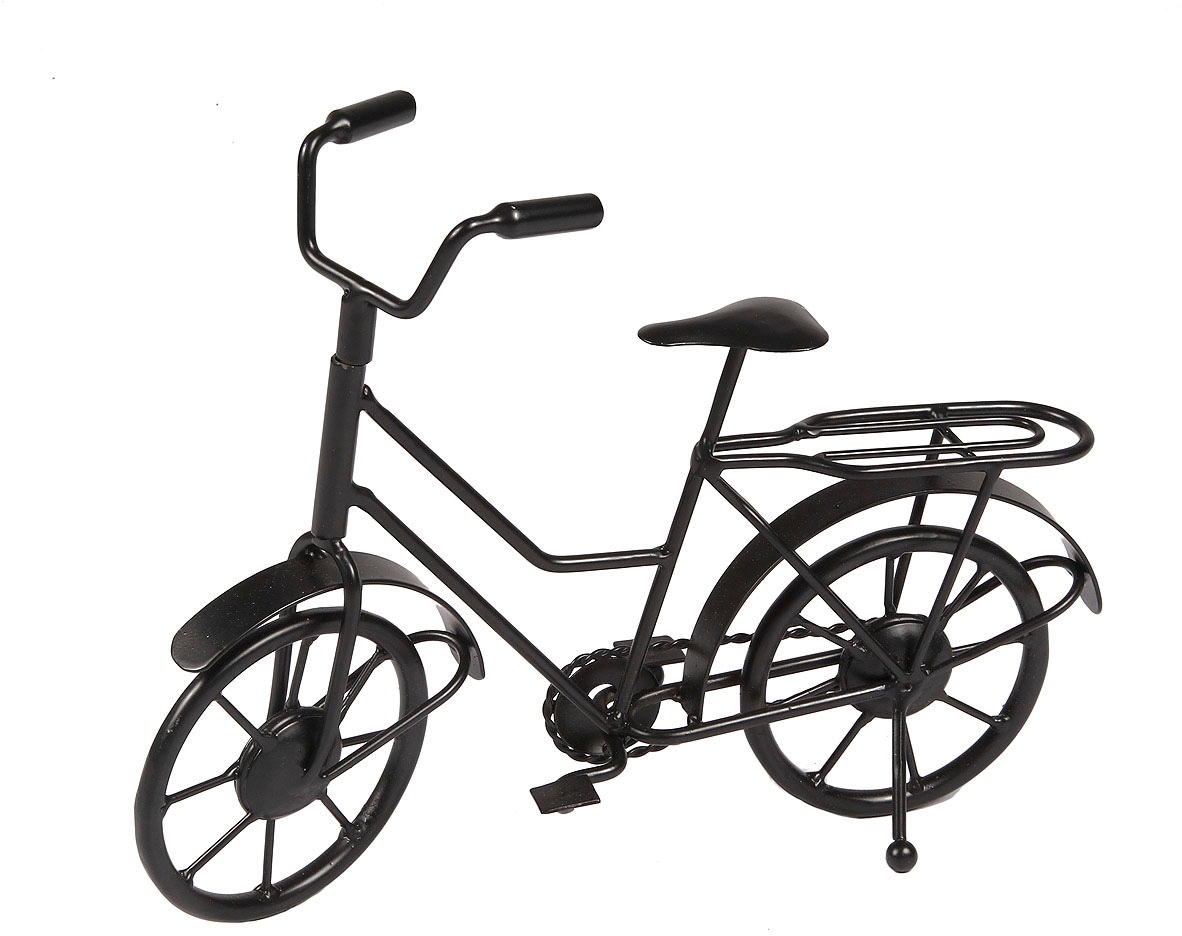 Ambiente Haus Wanddekoobjekt »Deko Fahrrad - schwarz 27cm«, (1 St.) von Ambiente Haus