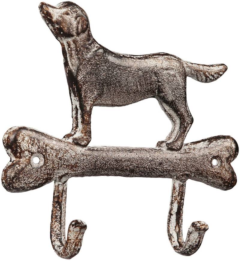 Ambiente Haus Wandhaken »2er Haken aus Gusseisen - Hund« von Ambiente Haus