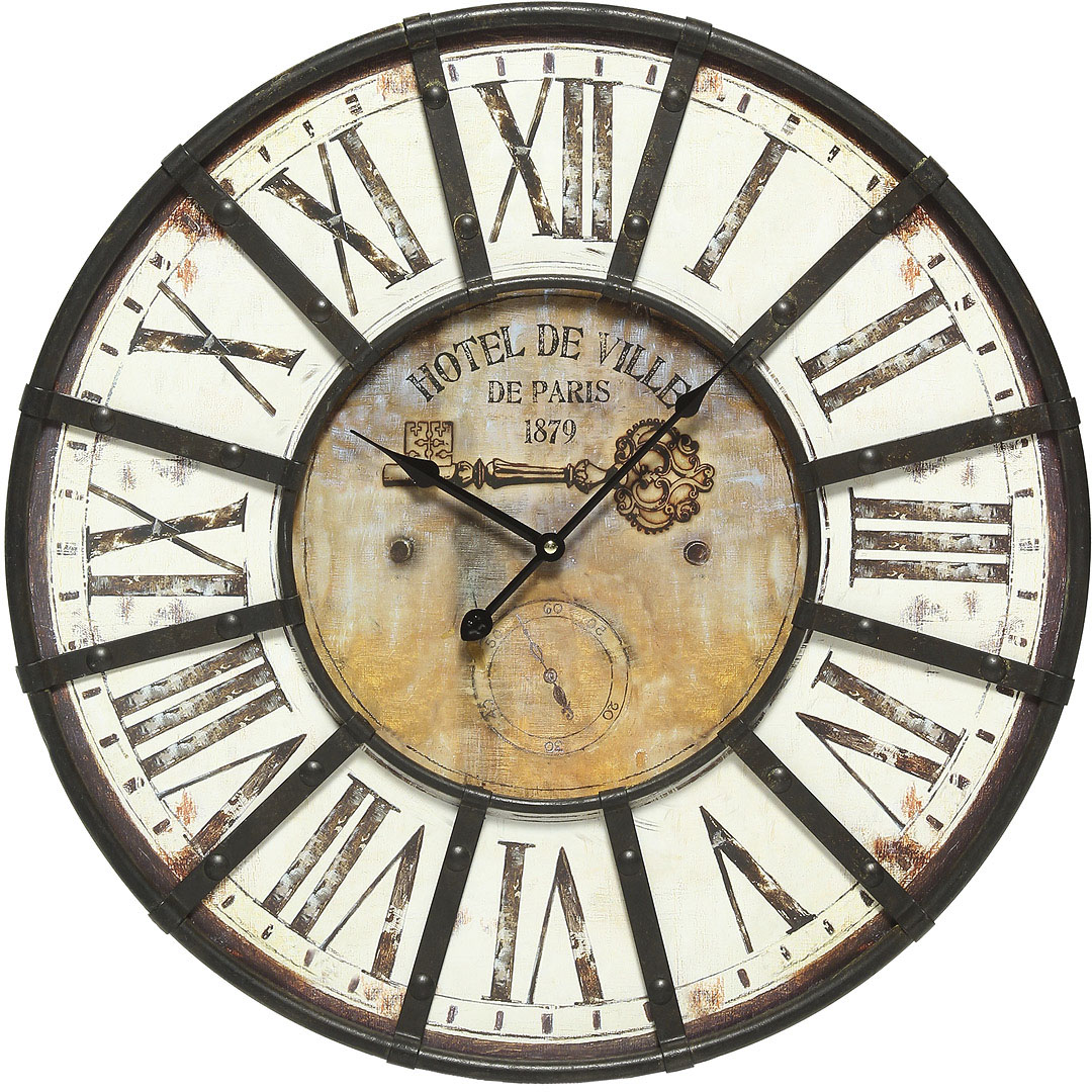 Ambiente Haus Wanduhr »Hotel Wanduhr 58cm« Ambiente Haus Wanduhr »Hotel Wanduhr 58cm« von Ambiente Haus