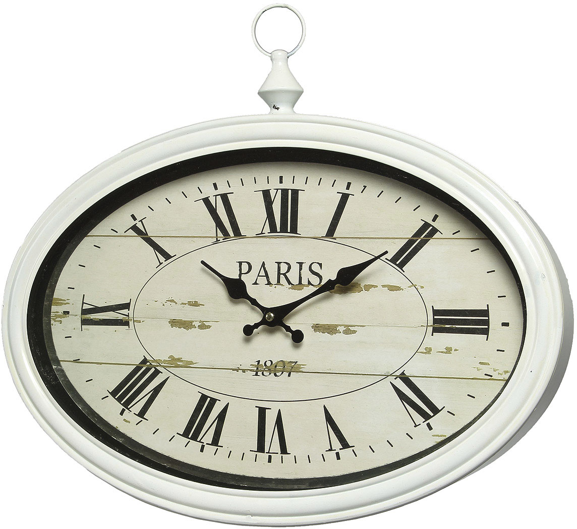 Ambiente Haus Wanduhr »Paris Wanduhr - weiss 34x50cm« von Ambiente Haus