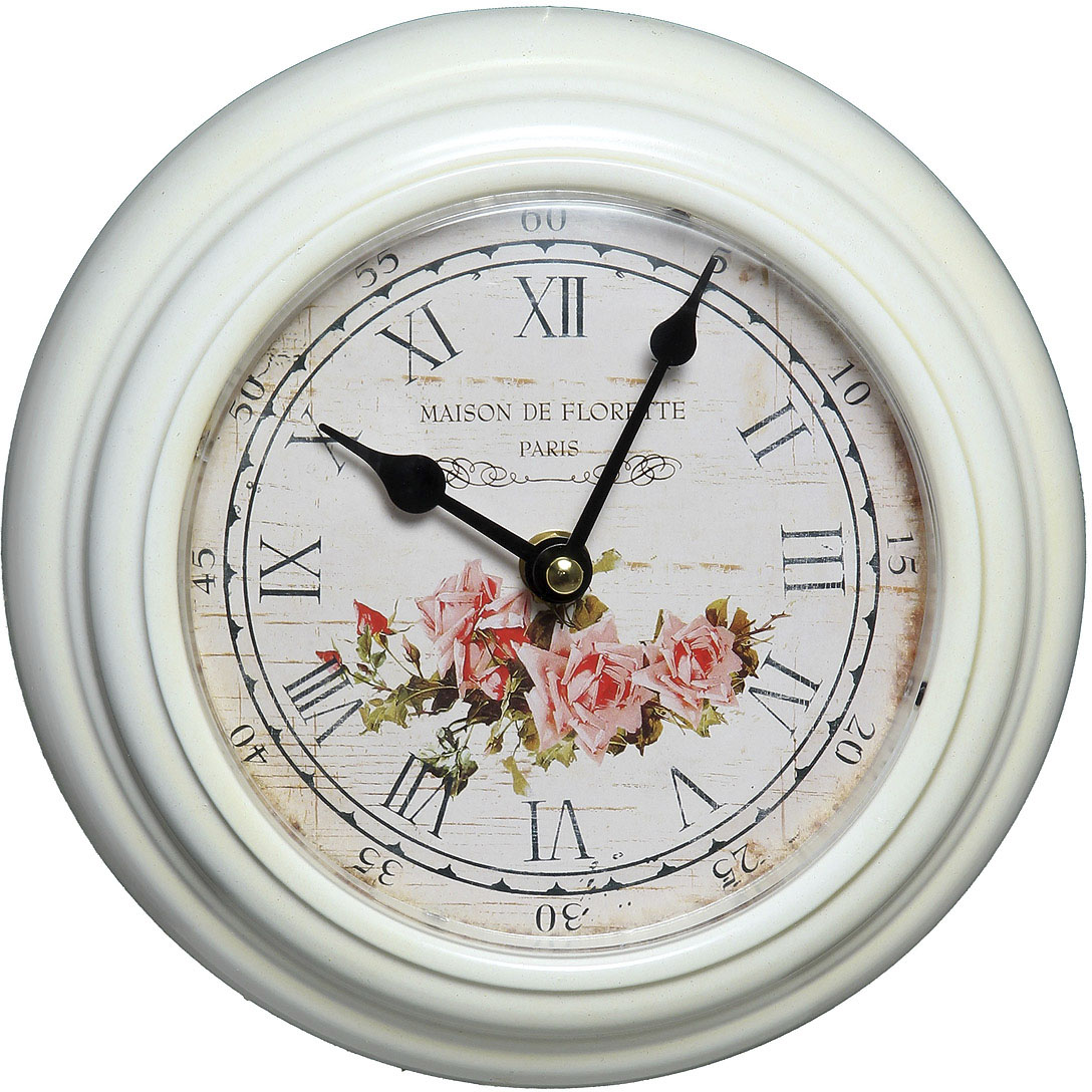 Ambiente Haus Wanduhr »Rosen Wanduhr aus Metall 20cm« Ambiente Haus Wanduhr »Rosen Wanduhr aus Metall 20cm« von Ambiente Haus