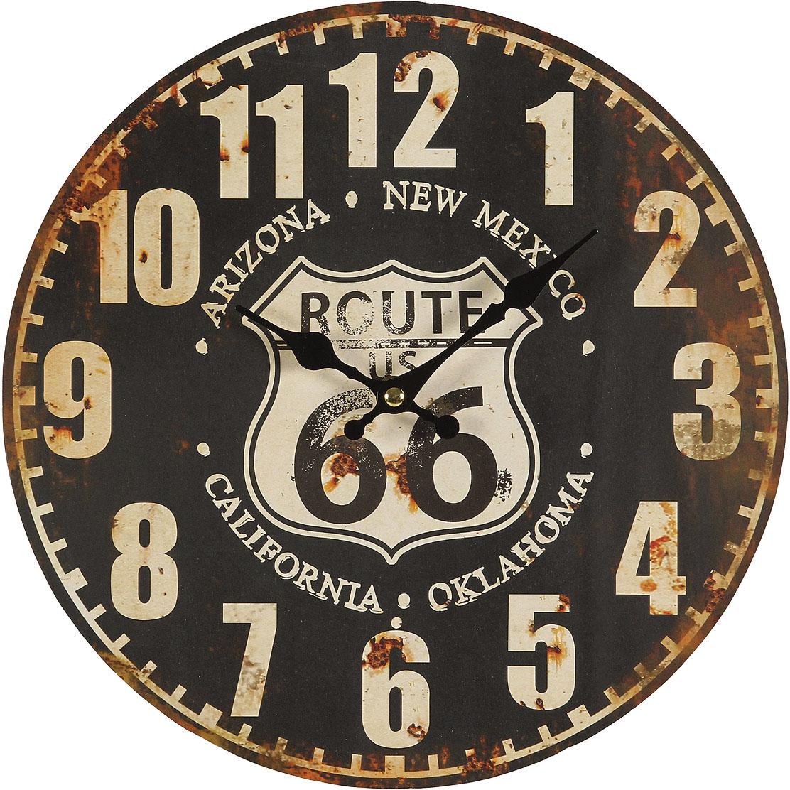 Ambiente Haus Wanduhr »Route 66 Wanduhr 28cm« von Ambiente Haus