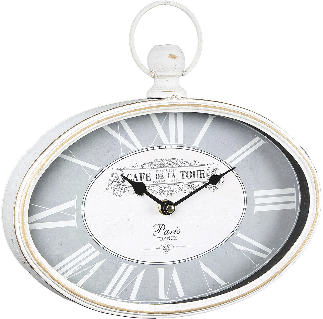 Ambiente Haus Wanduhr »Wanduhr ovale 29cm« von Ambiente Haus