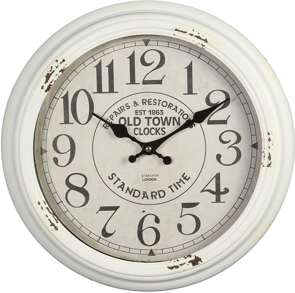Ambiente Haus Wanduhr »Wanduhr - weiss 37cm« Ambiente Haus Wanduhr »Wanduhr - weiss 37cm« von Ambiente Haus