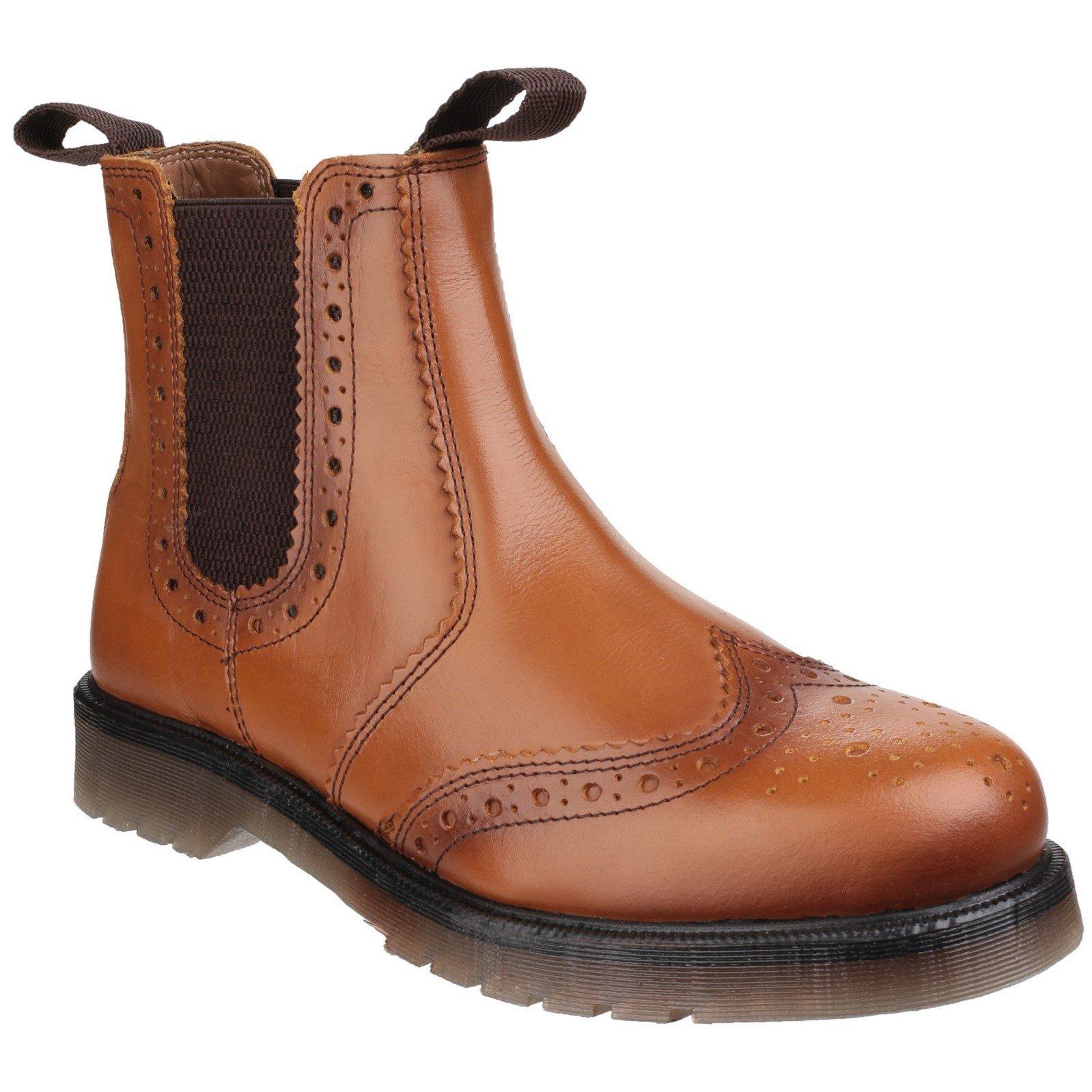 Amblers - Stiefel Dalby mit Flügelkappe und Anziehlaschen, für Herren, Tan, Größe 41 von Amblers