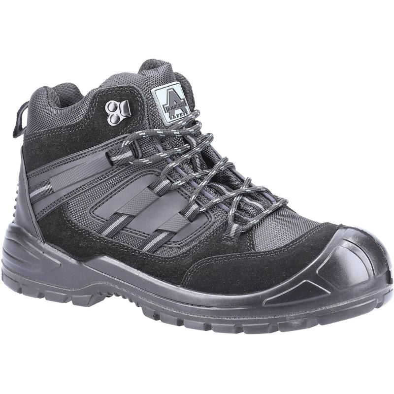 Sicherheitsschuhe 257, Wildleder Damen Schwarz 41 von Amblers