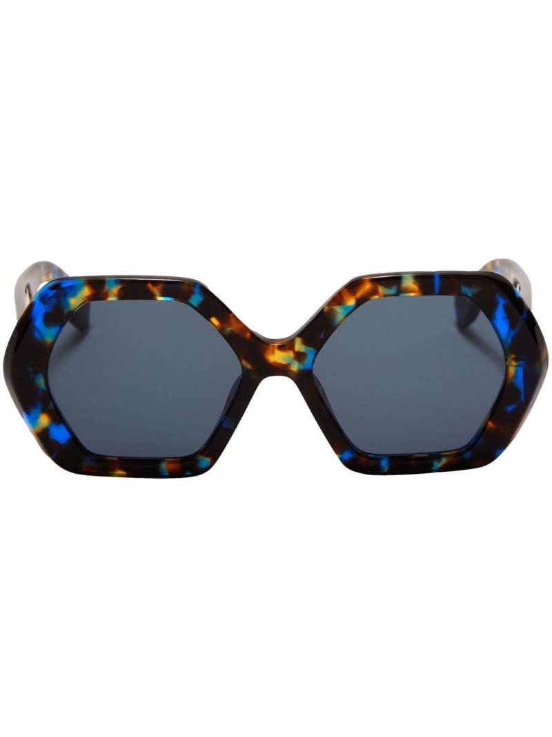 Ambush Eyewear Eirene oversized-frame glasses - Blue von Ambush Eyewear