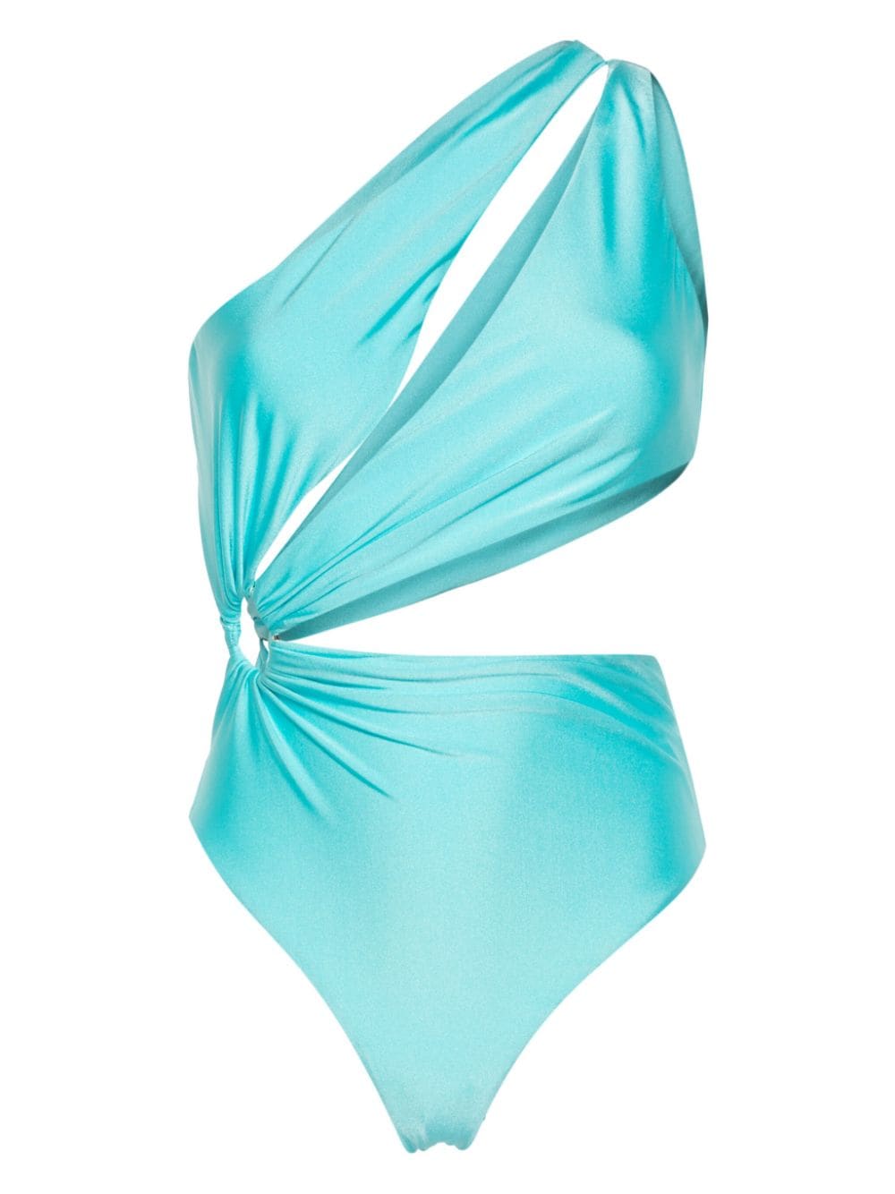 Amen asymmetric cut-out swimsuit - Blue von Amen