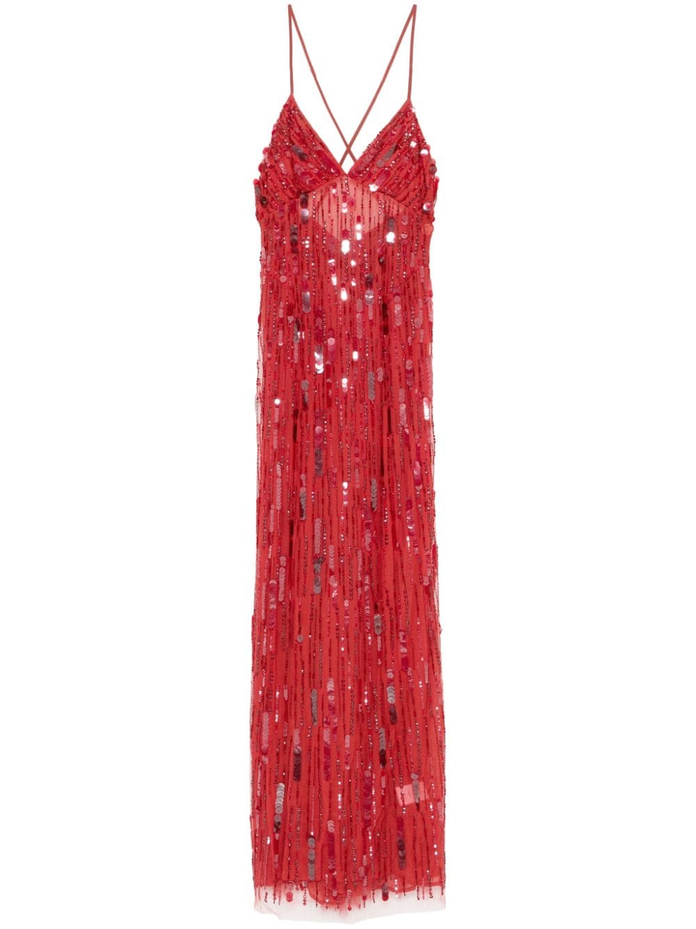 Amen bead embellished dress - Red von Amen