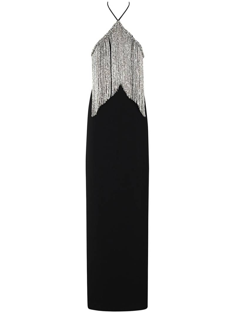 Amen fringed gown - Black von Amen