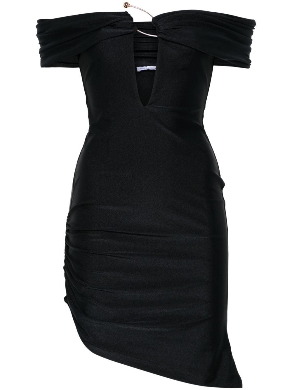 Amen off-shoulder mini dress - Black von Amen