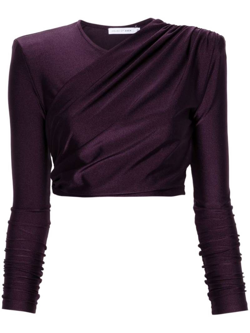 Amen ruched top - Purple von Amen