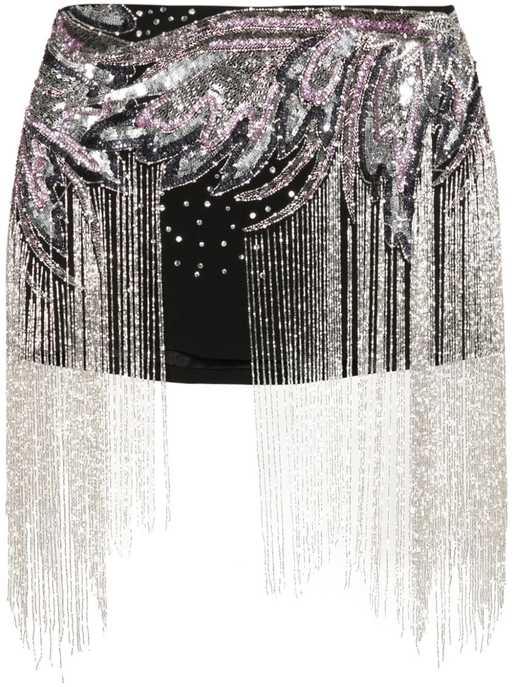 Amen sequin-embellished mini skirt - Black von Amen