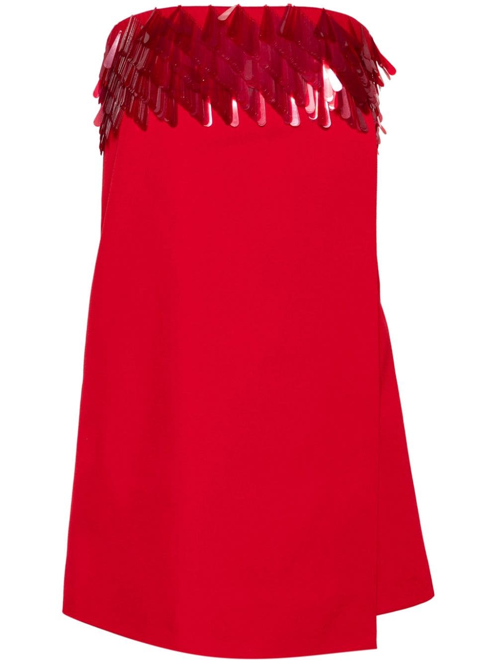 Amen twill mini dress - Red von Amen