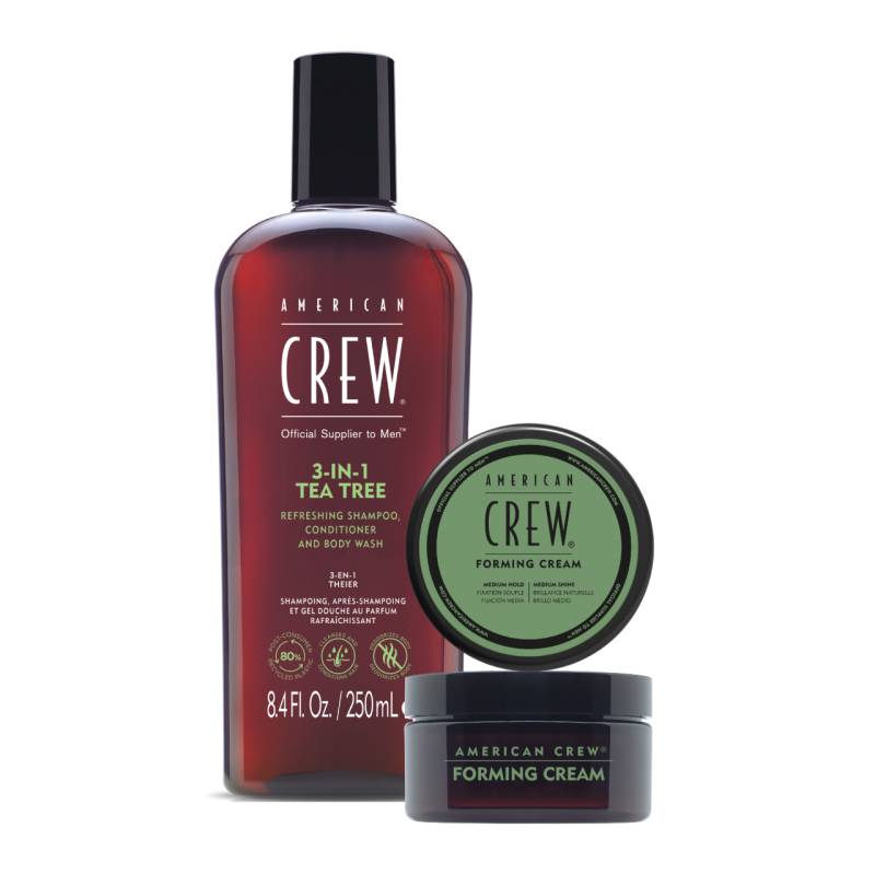 American Crew Duo Set: 3-in-1 Tea Tree Shampoo, Conditioner & Body Wash von American Crew