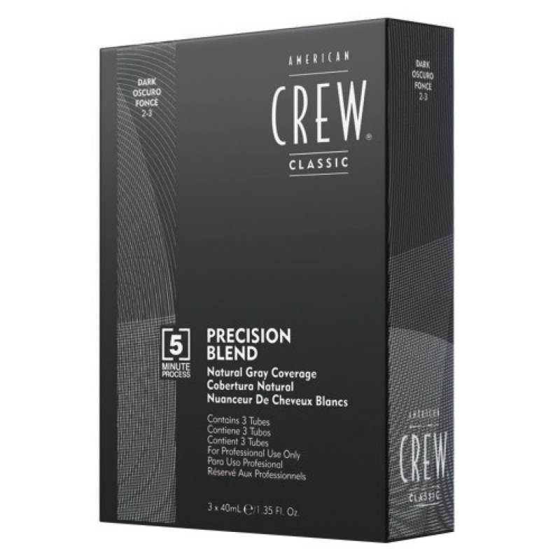 American Crew Precision Blend Natural Gray Coverage DARK 3x40ml von American Crew