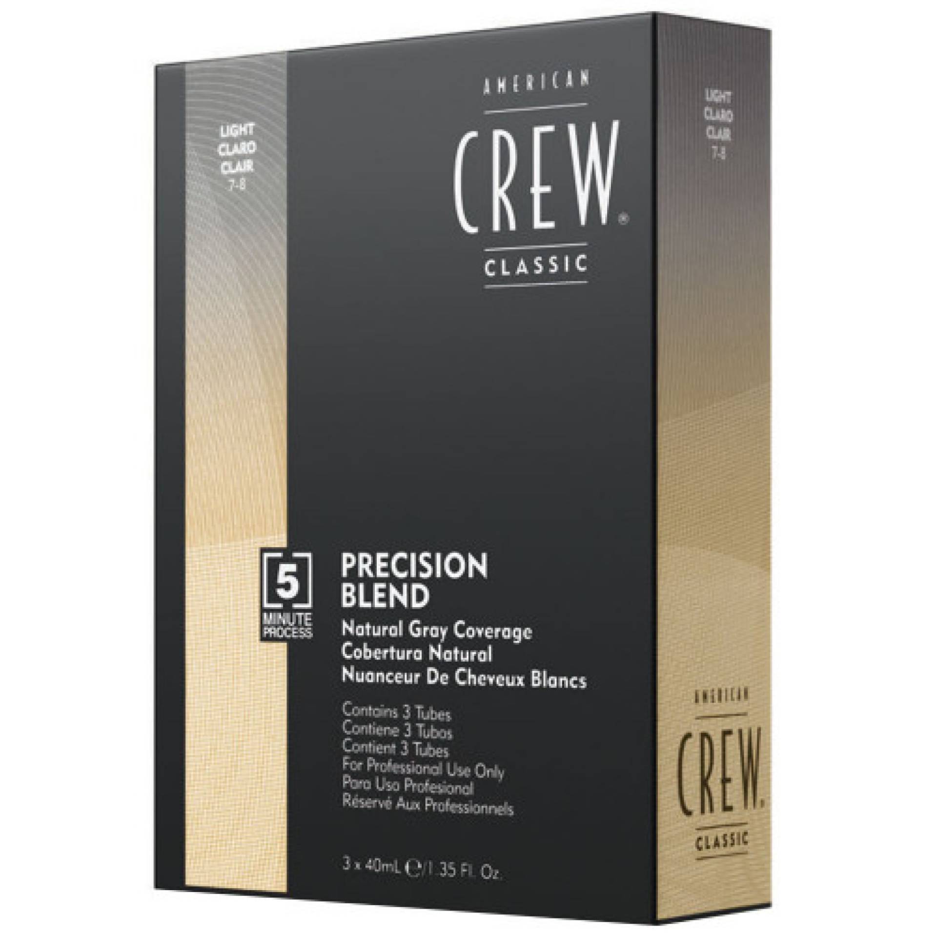 American Crew Precision Blend Natural Gry Coverage Light 3x40ml von American Crew