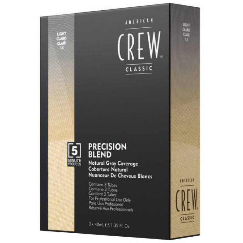 American Crew Precision Blend Natural Gry Coverage Light 3x40ml von American Crew