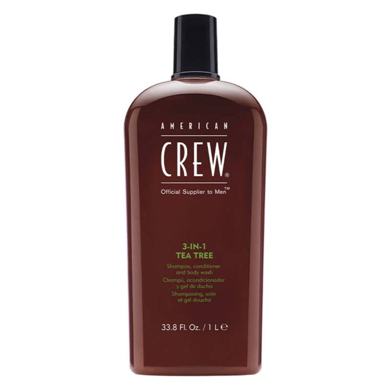 Crew Hair & Body Care - American Crew 3-in-1 Tea Tree Shampoo, Conditioner & Body Wash von American Crew