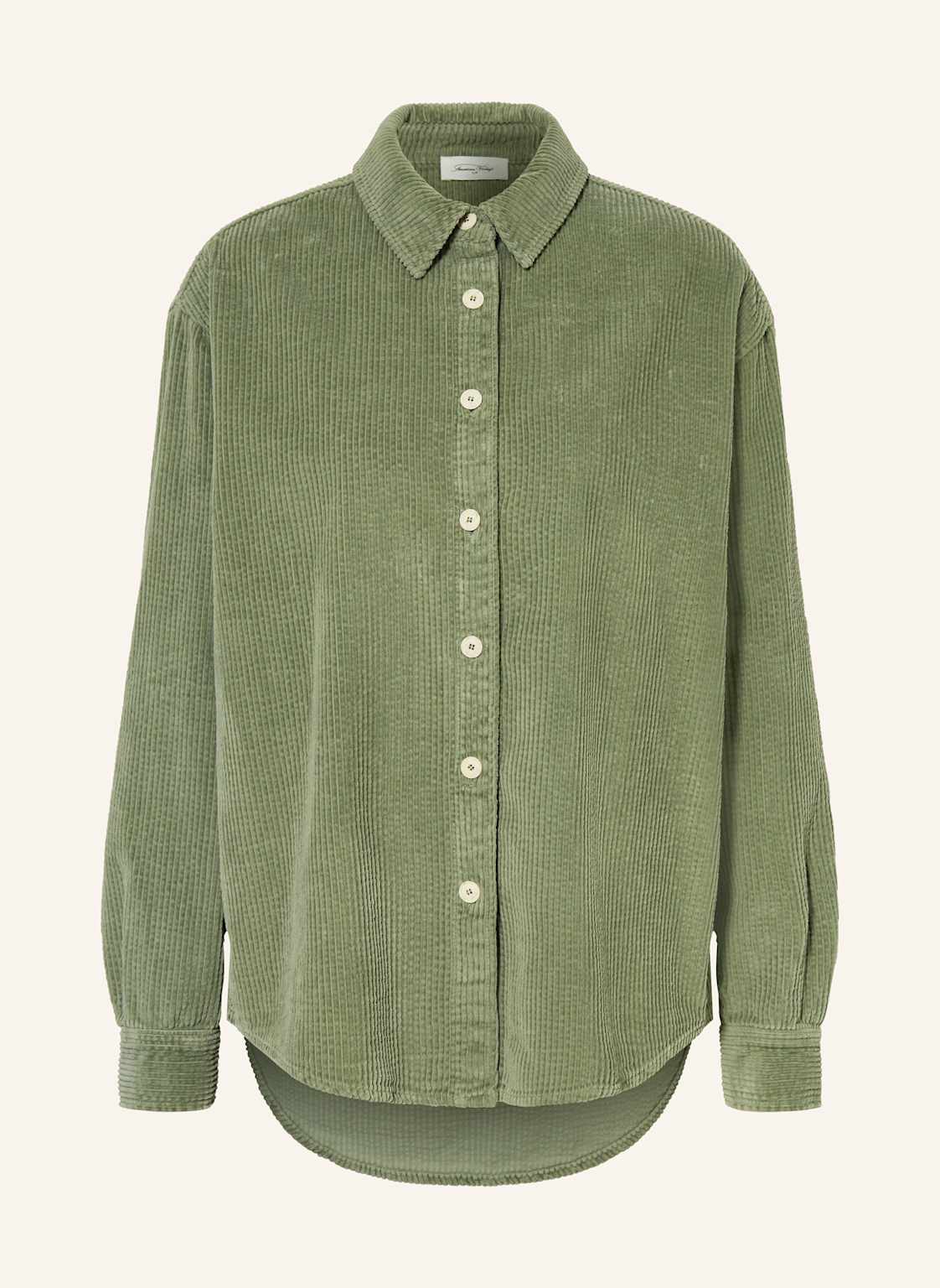 American Vintage Cord-Overshirt Padow gruen von American vintage