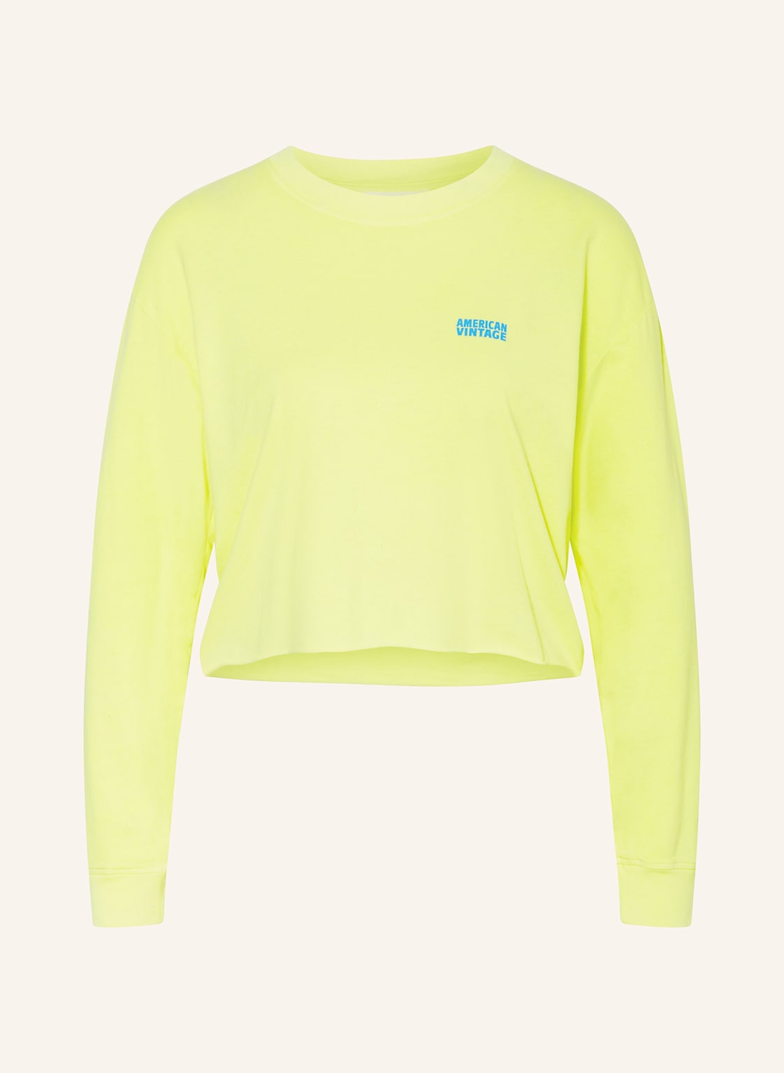 American Vintage Cropped-Longsleeve Pymaz gelb American Vintage Cropped-Longsleeve Pymaz gelb von American vintage