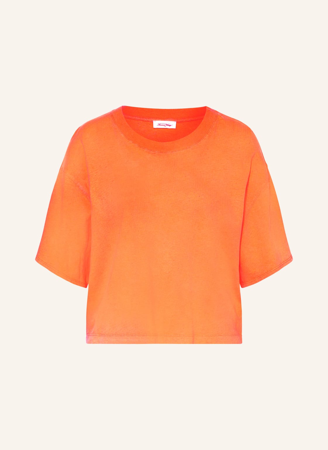 American Vintage Cropped-Shirt Mit Leinen orange von American vintage