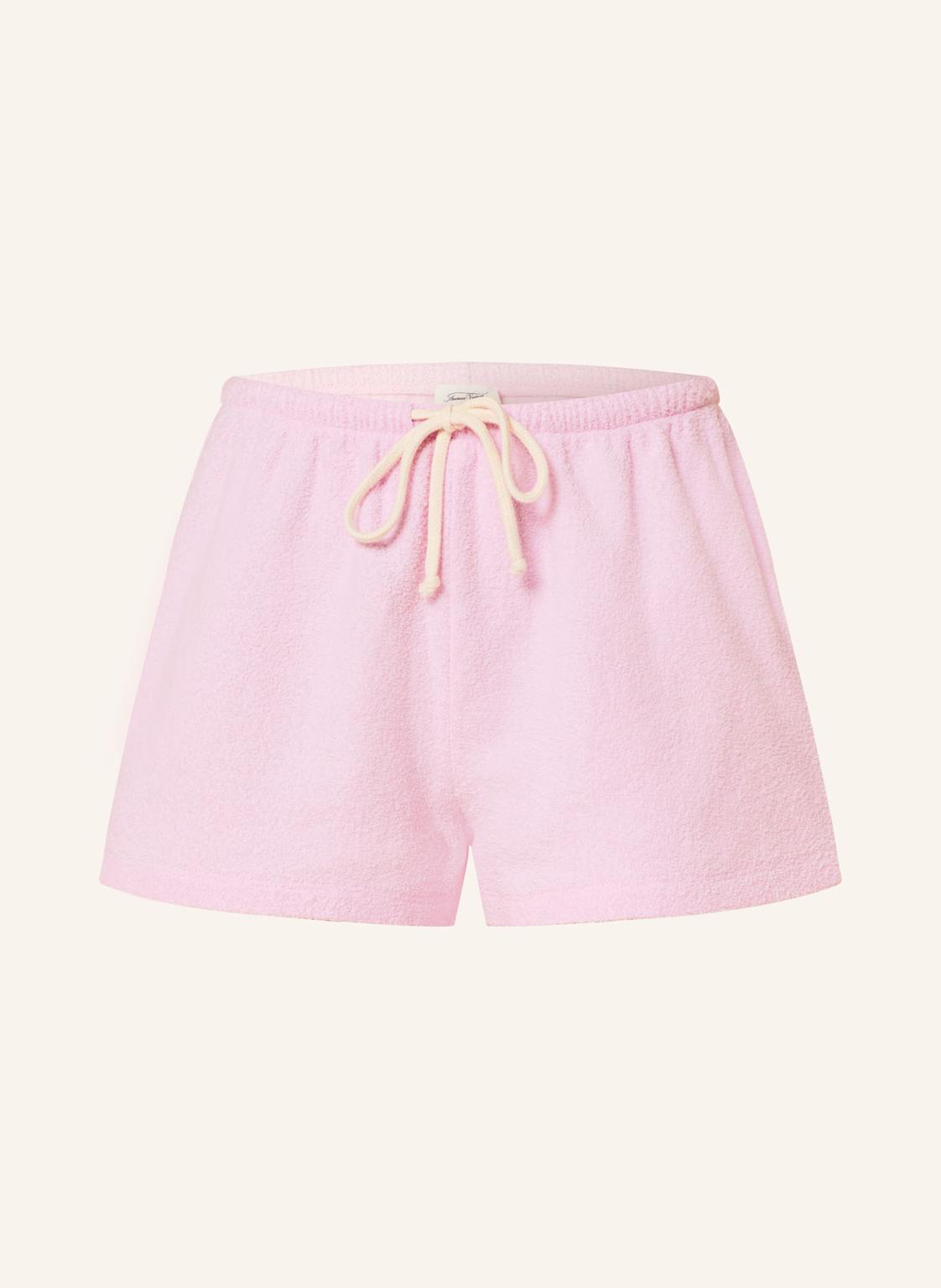 American Vintage Frotteeshorts rosa von American vintage