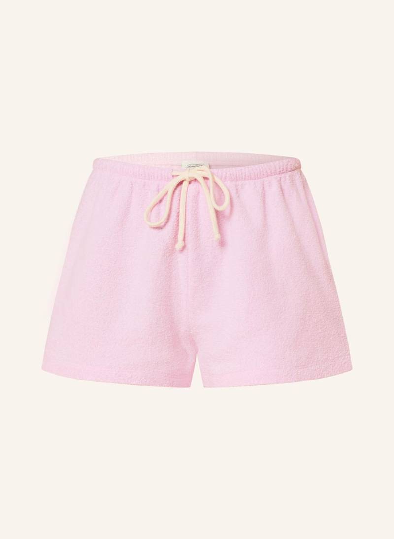 American Vintage Frotteeshorts rosa von American vintage