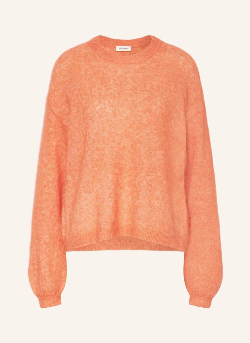 American Vintage Pullover Mit Alpaka orange von American vintage