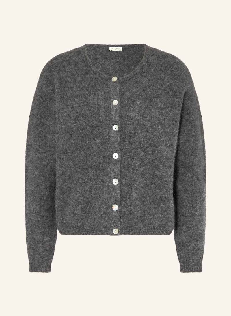 American Vintage Strickjacke Mit Alpaka grau von American vintage