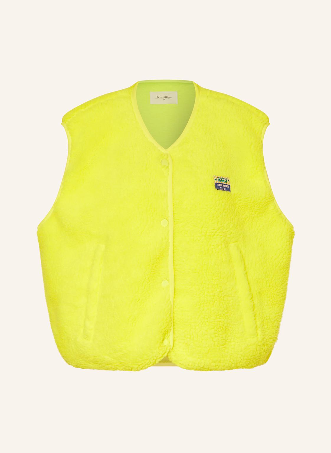 American Vintage Teddyfell-Weste gelb American Vintage Teddyfell-Weste gelb von American vintage