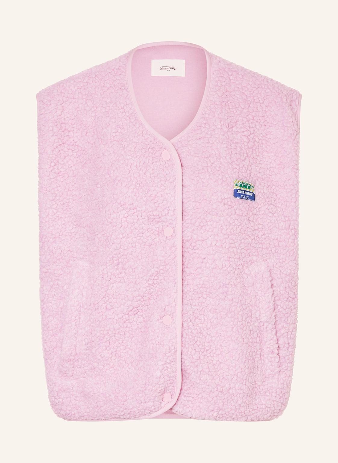 American Vintage Teddyfell-Weste rosa American Vintage Teddyfell-Weste rosa von American vintage