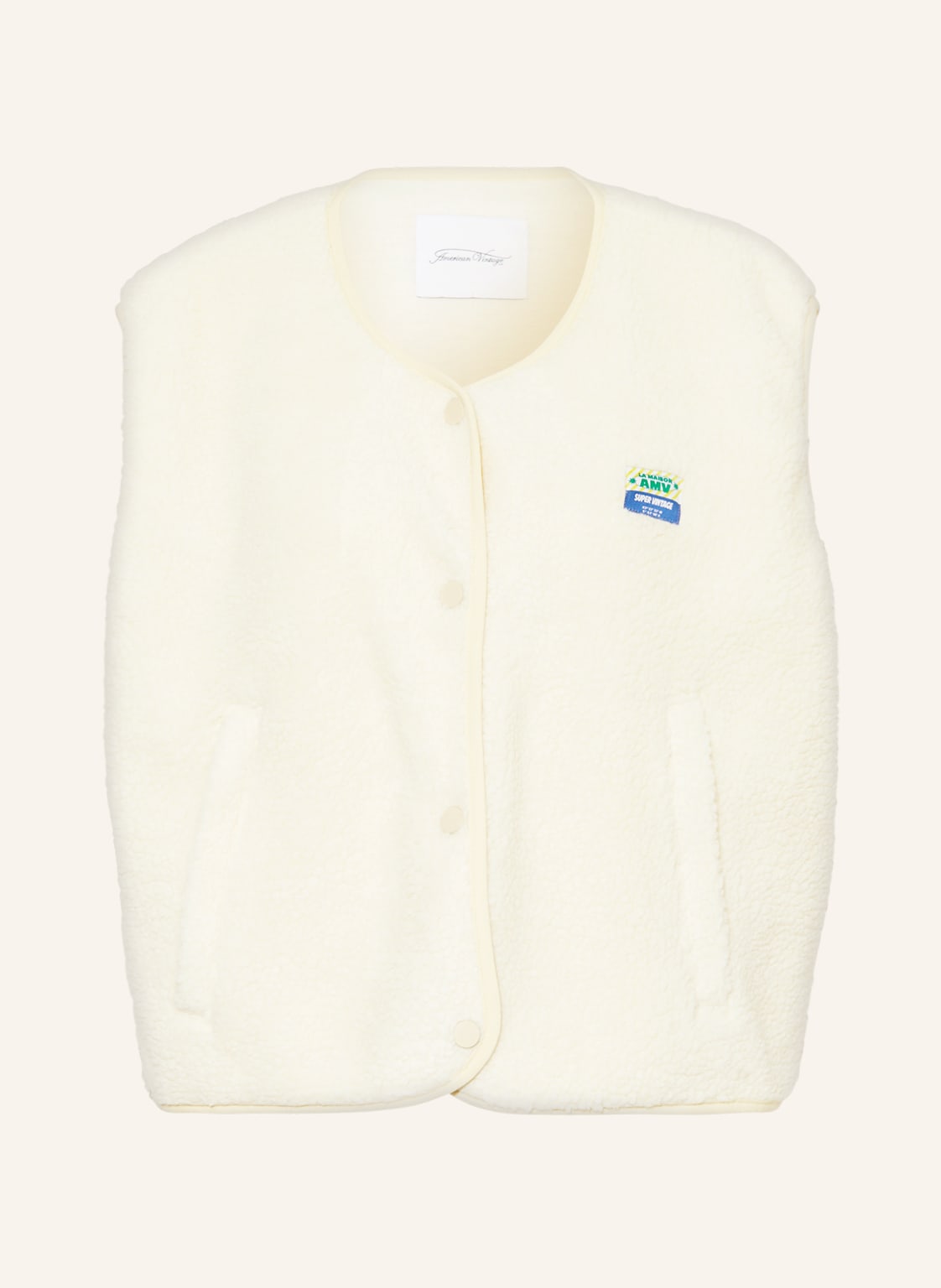 American Vintage Teddyfell-Weste weiss American Vintage Teddyfell-Weste weiss von American vintage