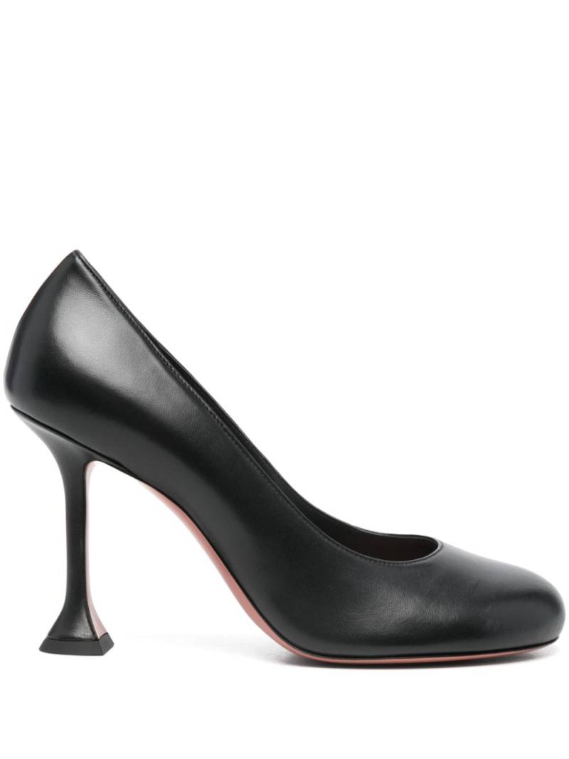 Amina Muaddi 80mm leather pumps - Black von Amina Muaddi