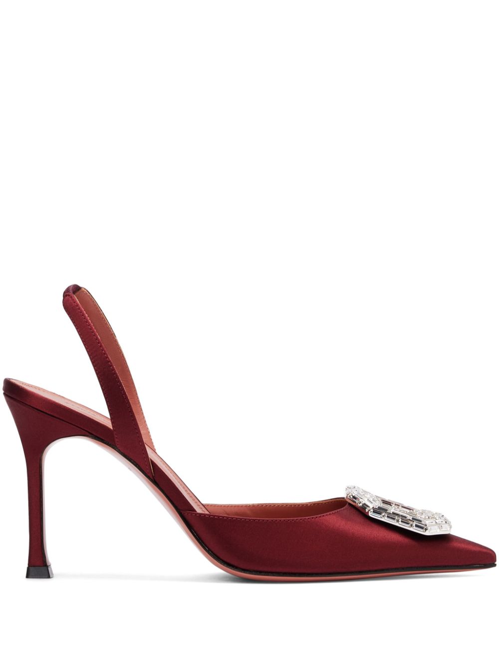 Amina Muaddi 90mm Camelia pumps - Red von Amina Muaddi