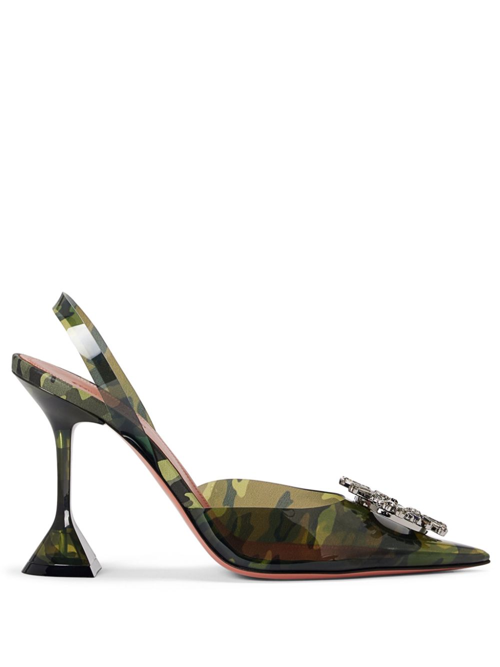 Amina Muaddi 95mm Begum pumps - Green von Amina Muaddi