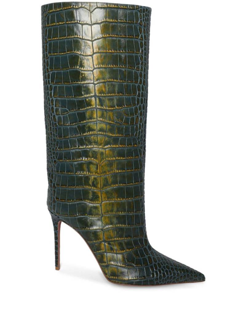 Amina Muaddi 95mm Fiona boots - Green von Amina Muaddi