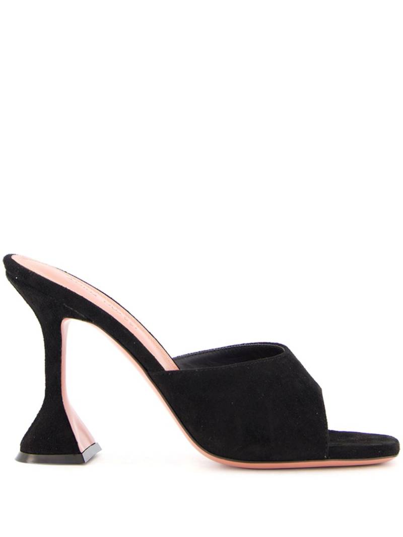 Amina Muaddi 95mm Lupita mules - Black von Amina Muaddi