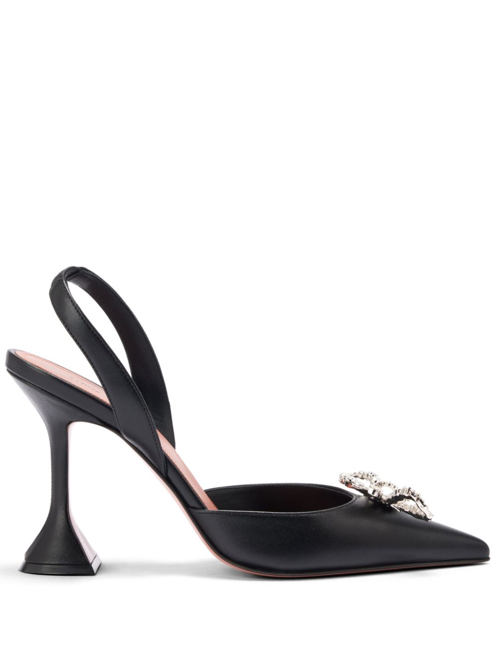 Amina Muaddi 95mmm Rosie sling pumps - Black von Amina Muaddi